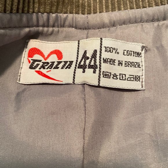 Grazia Corduroy Beaded Button Front Blazer - Picture 7 of 7